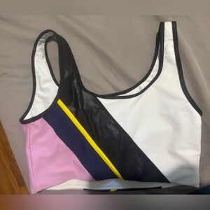Colorblock Racerback Tank Top